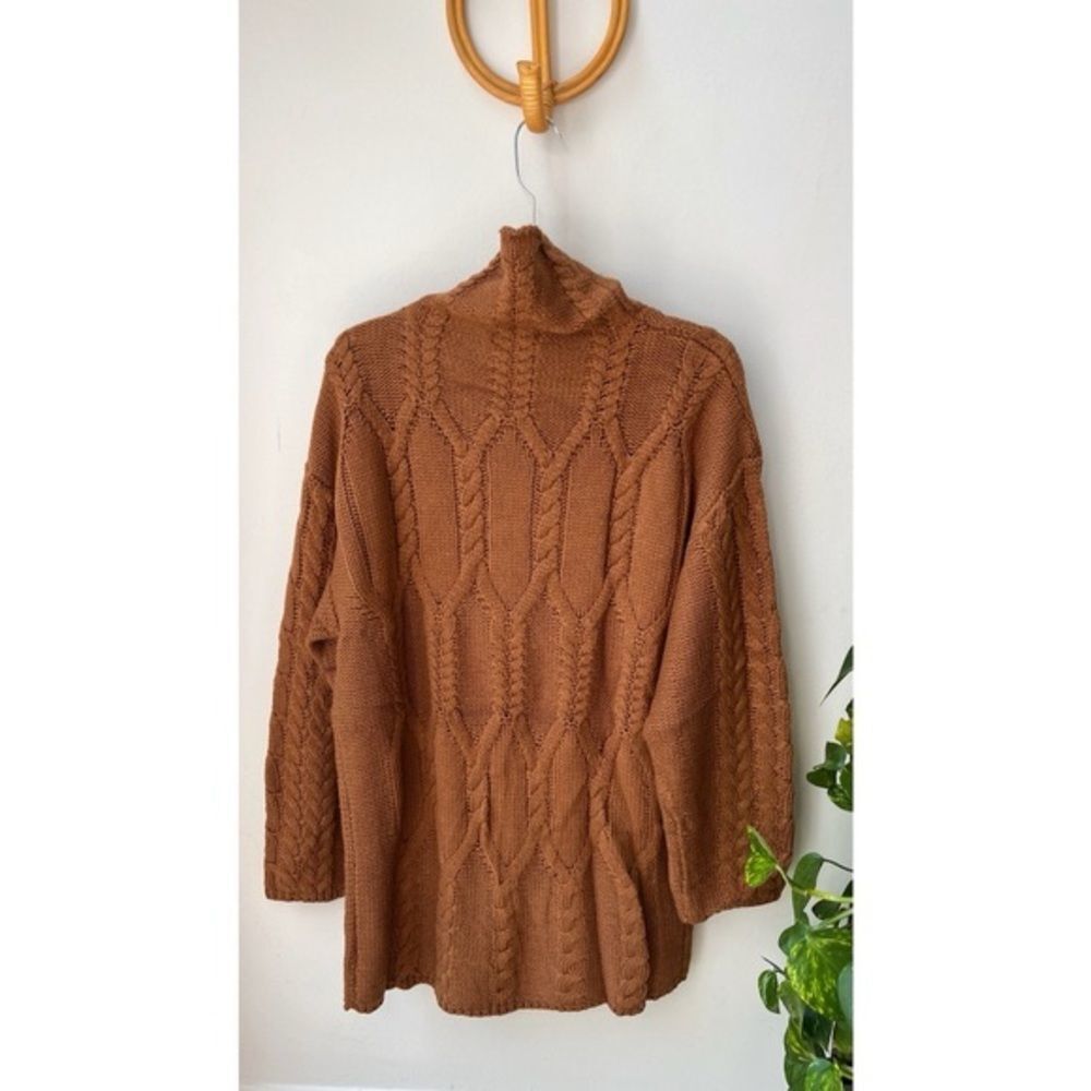 NEW Cloud Ten Sweater oversized Knit Camel Brown M L - Picture 5 of 10